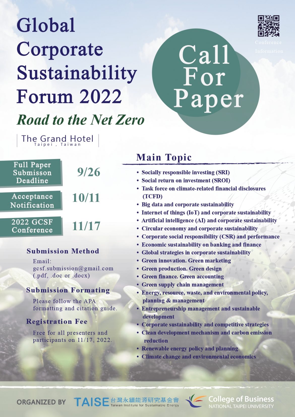 Global Corporate Sustainability Forum 2022